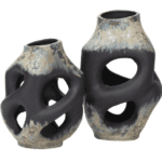 Salerno Vases -Set 2 - Luxury Furniture Mercato Interiors